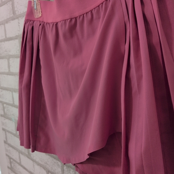 Altar'd State As Revival Activewear Pink Pleated Tennis Mini Skirt Skort - Picture 2 of 7